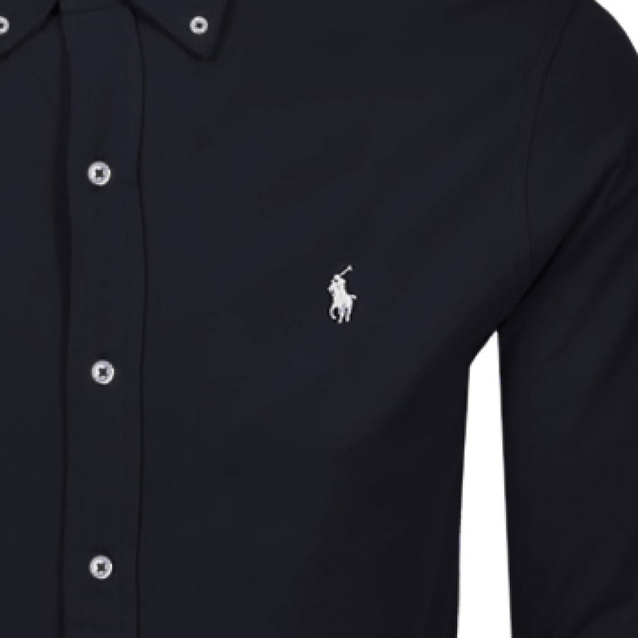 Alternative Image for ProductRalph Lauren Grandad Mesh Shirt Navy3